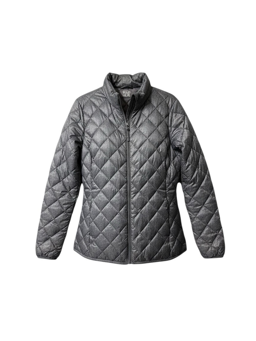 32 Degrees Gray Diamond-Quilt Puffer Jacket
